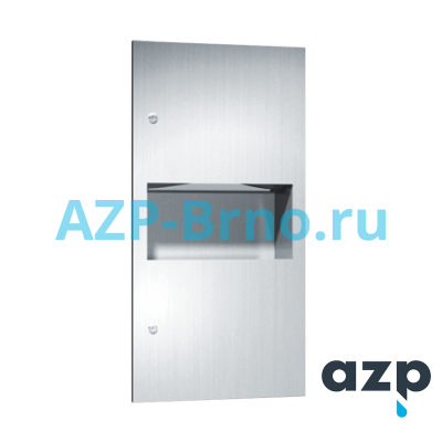 Встроенная емкость для хранения сложенных полотенец с мусорной корзиной 2009 AZP Brno Чехия (фото, схема)